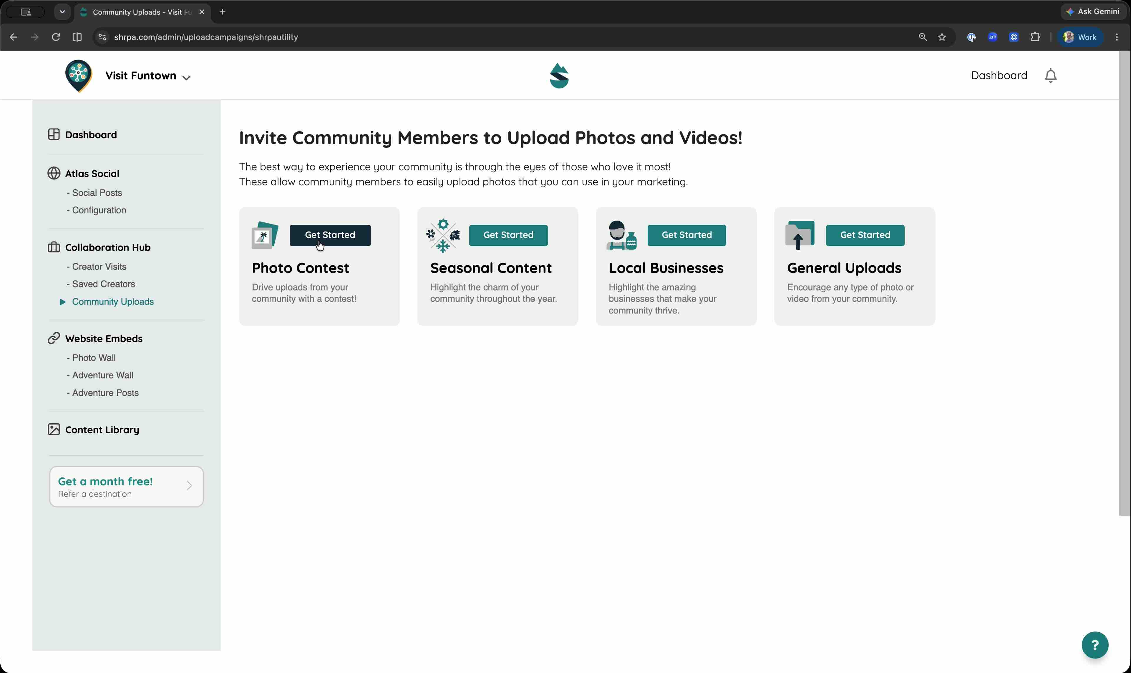 Collecting photos from your community